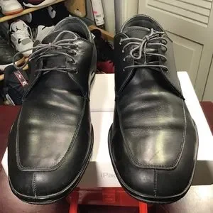 Prada | Shoes | Prada Mens Black Leather Calfskin Lace Up 